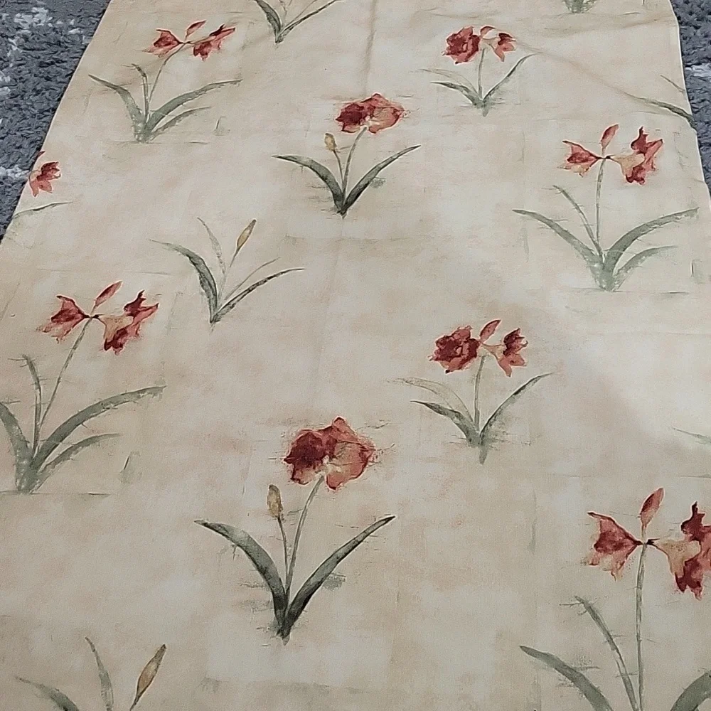 Shower Curtain Floral EUC